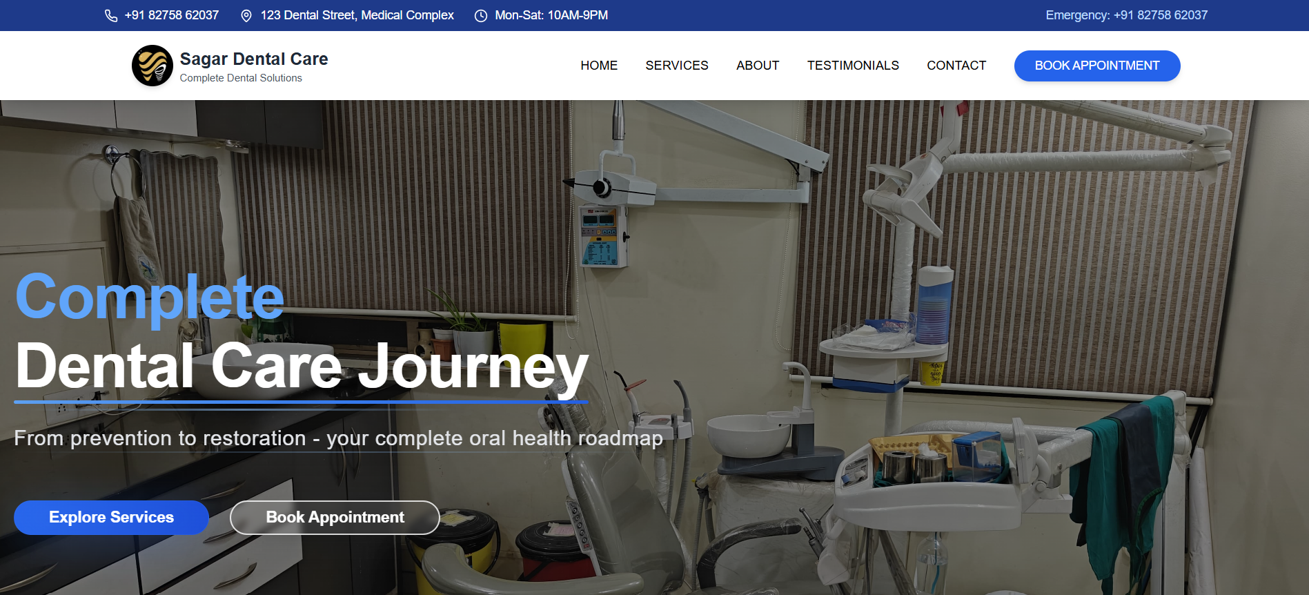 Dental Clinic Website